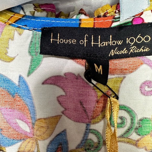 NWT House of Harlow 1960 puff Half sleeves Floral Dress - Picture 13 of 16